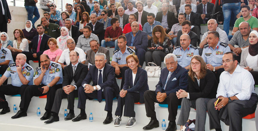 HRH Princess Basma takes part in a ceremony to launch a campaign to end littering and preserve the environment in Amman on Tuesday (Petra photo)
